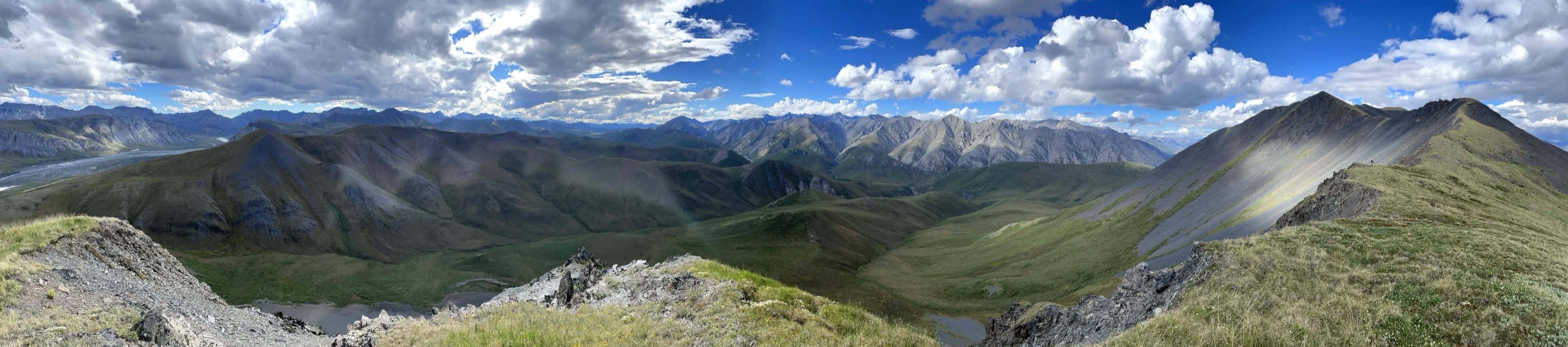 The foothills of the Arrigetch Range in the Gates of the Arctic — similar terrain to the planned route through the eastern Brooks Range